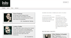 Desktop Screenshot of bubu-concerts.de