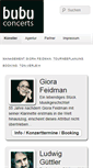 Mobile Screenshot of bubu-concerts.de